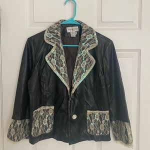 Newport News Leather Sequin Jacket from 70’s